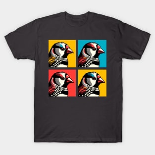 Pop Zebra Finch Art - Cool Birds T-Shirt